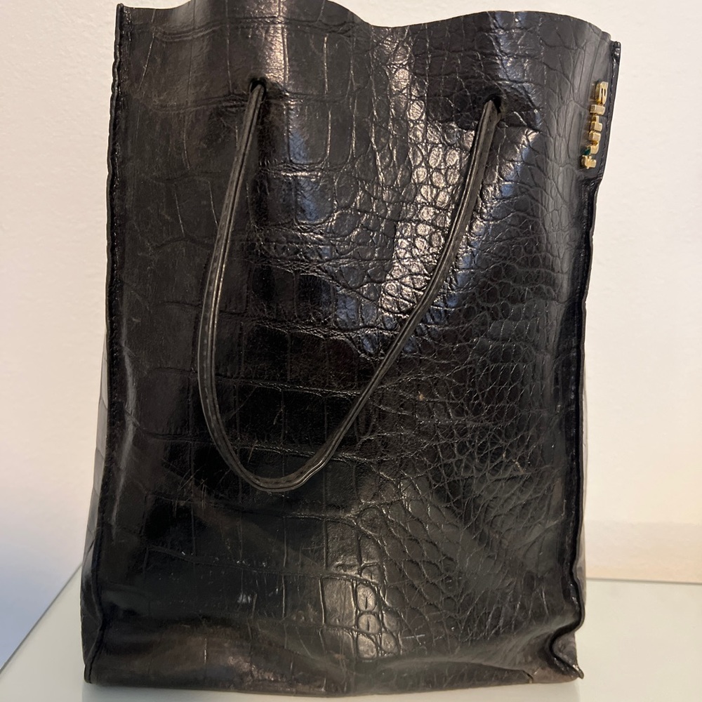 Vintage Furla Leather Work Tote